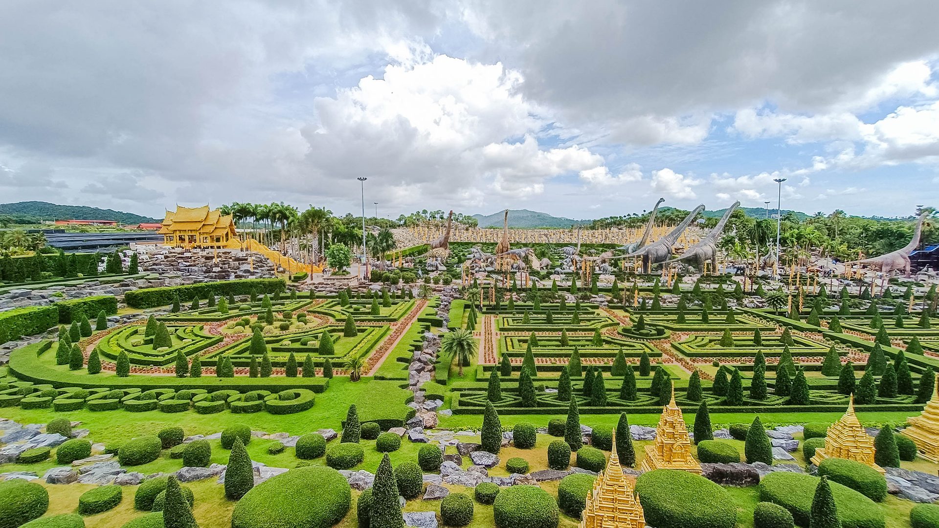Landscaped grounds at Nong Nooch Tropical Garden